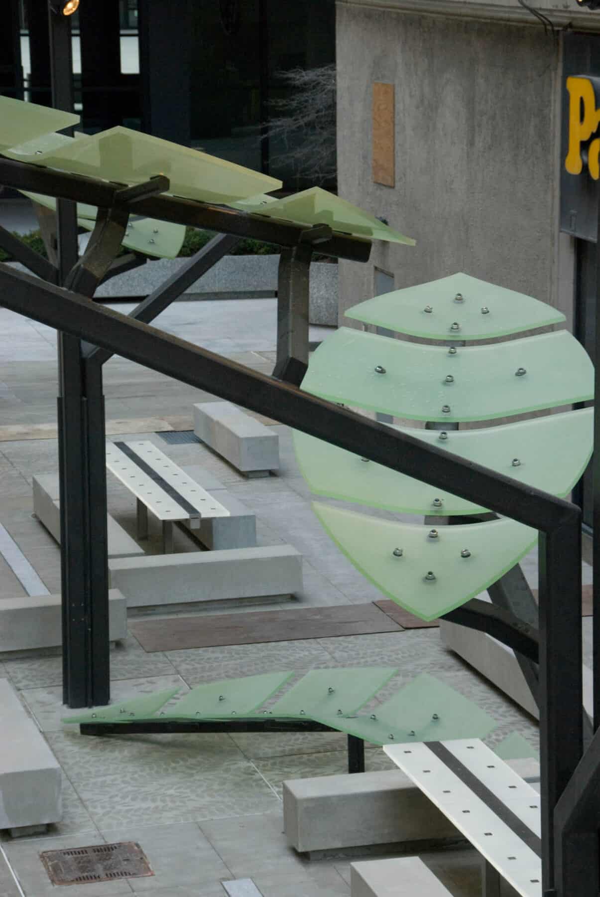 Custom Fabrication of Architectural Metal Tree with Acrylic Leaves from Construction Specialty Projects by Commercial Builder & General Contractor Structural Enterprises