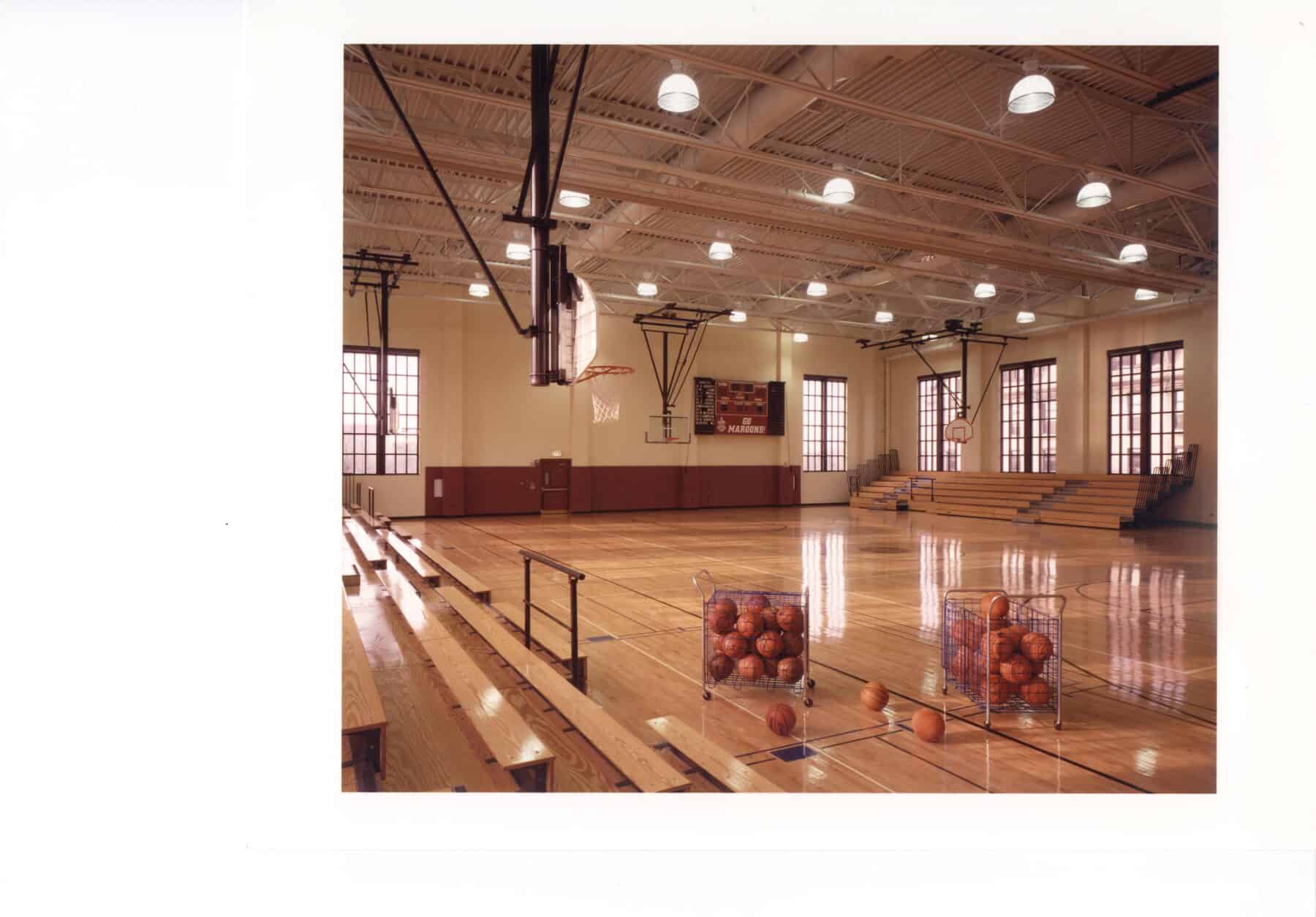 Contemporary Gymnasium Remodel in a Traditional Historic Building by Commercial Builder & General Contractor Structural Enterprises